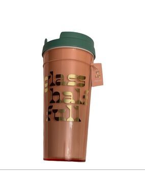 Ban. do Glass Half Full Travel Thermal Mug